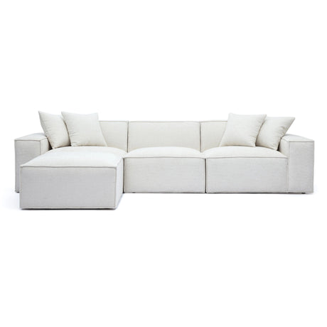 Mindy Chenille Basketweave Modular Sectional by TOV Furniture at Eve Furniture