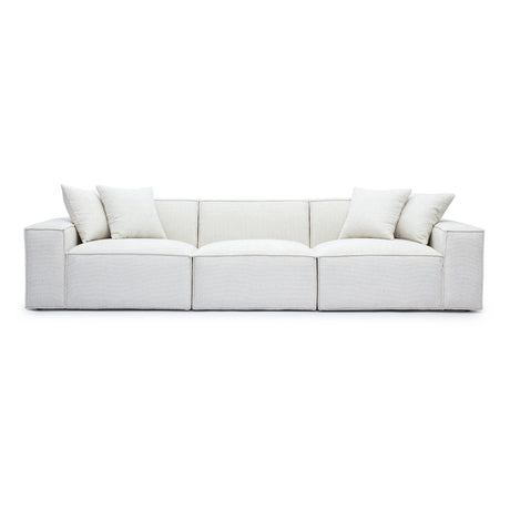 Mindy Chenille Basketweave Modular Sofa by TOV Furniture at Eve Furniture