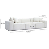 Mindy Chenille Basketweave Modular Sofa by TOV Furniture at Eve Furniture