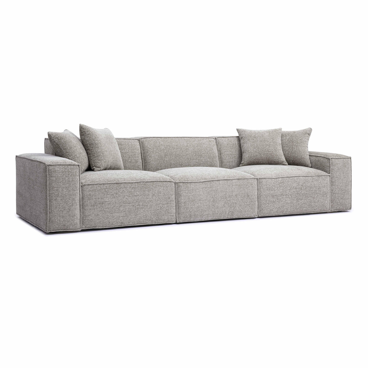 Mindy Chenille Basketweave Modular Sofa by TOV Furniture at Eve Furniture