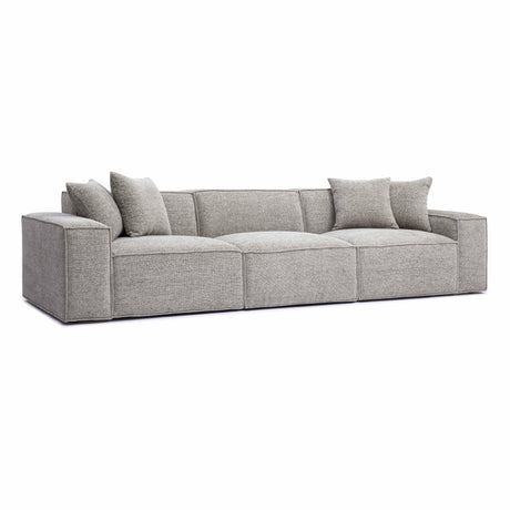 Mindy Chenille Basketweave Modular Sofa by TOV Furniture at Eve Furniture