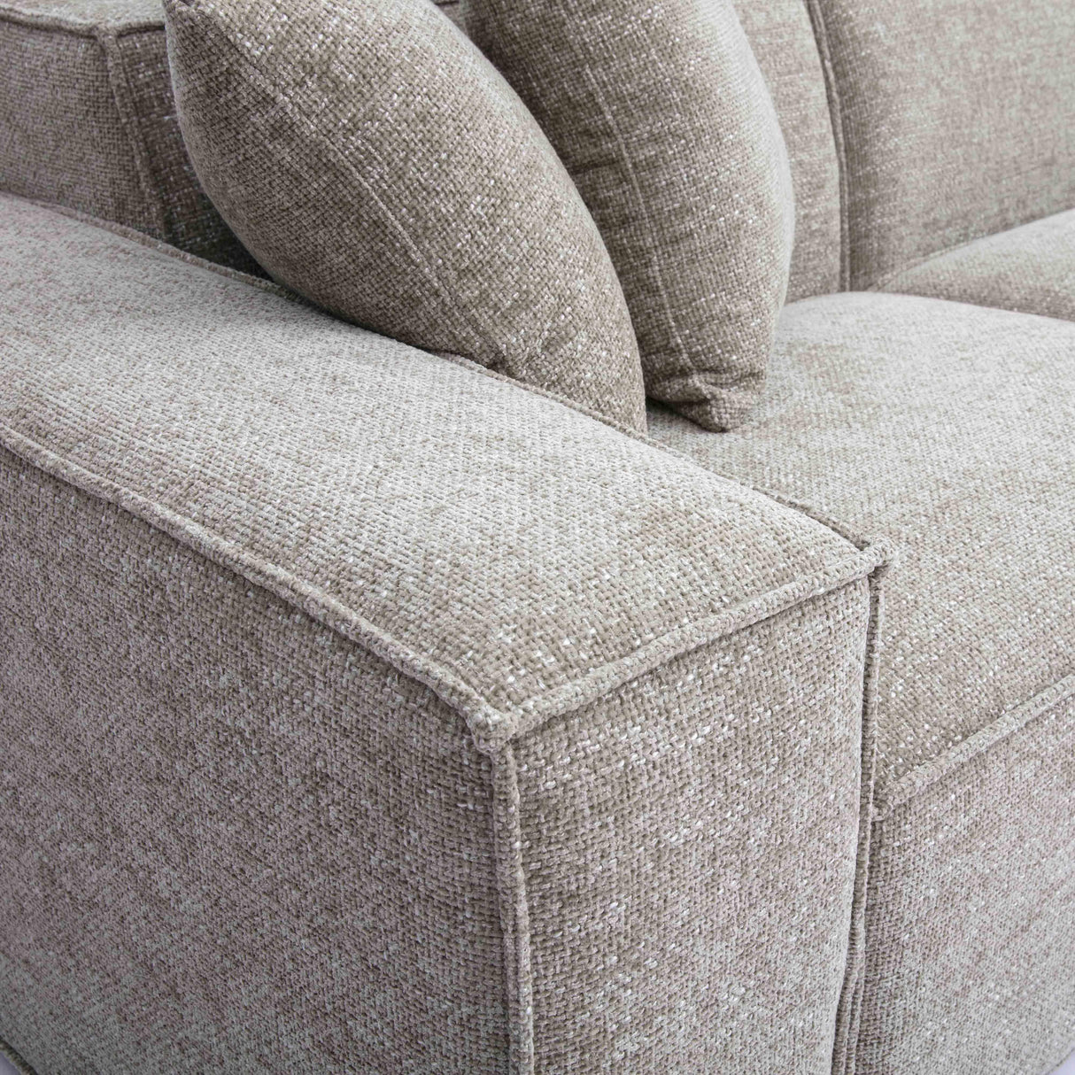 Mindy Chenille Basketweave Modular Sofa by TOV Furniture at Eve Furniture