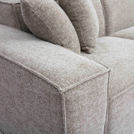 Mindy Chenille Basketweave Modular Sofa by TOV Furniture at Eve Furniture