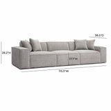Mindy Chenille Basketweave Modular Sofa by TOV Furniture at Eve Furniture