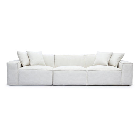 Mindy Chenille Basketweave Modular Sofa by TOV Furniture at Eve Furniture