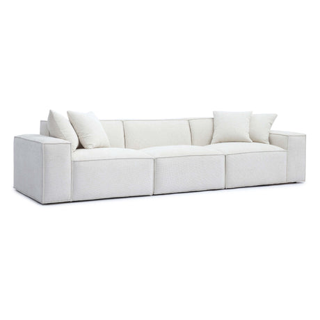 Mindy Chenille Basketweave Modular Sofa by TOV Furniture at Eve Furniture