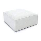 Mindy Chenille Basketweave Ottoman by TOV Furniture at Eve Furniture