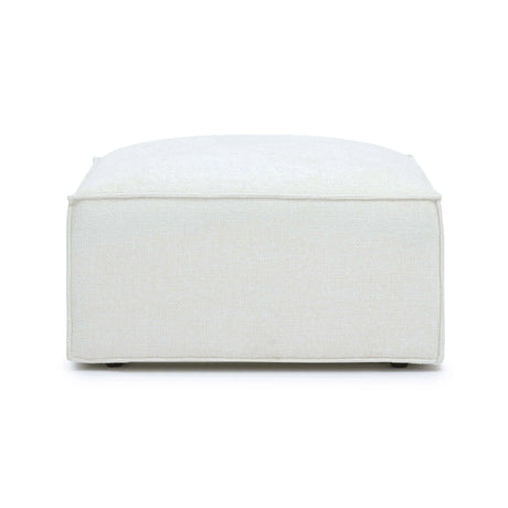 Mindy Chenille Basketweave Ottoman by TOV Furniture at Eve Furniture