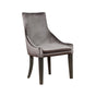 Mindy Gray Upholstered Demi Wing Chairs, Set of 2 by Coaster at Eve Furniture