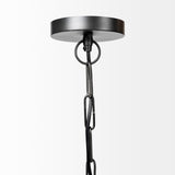 Minerva Metallic Gray Hammered Detail Pendant Light by Mercana at Eve Furniture