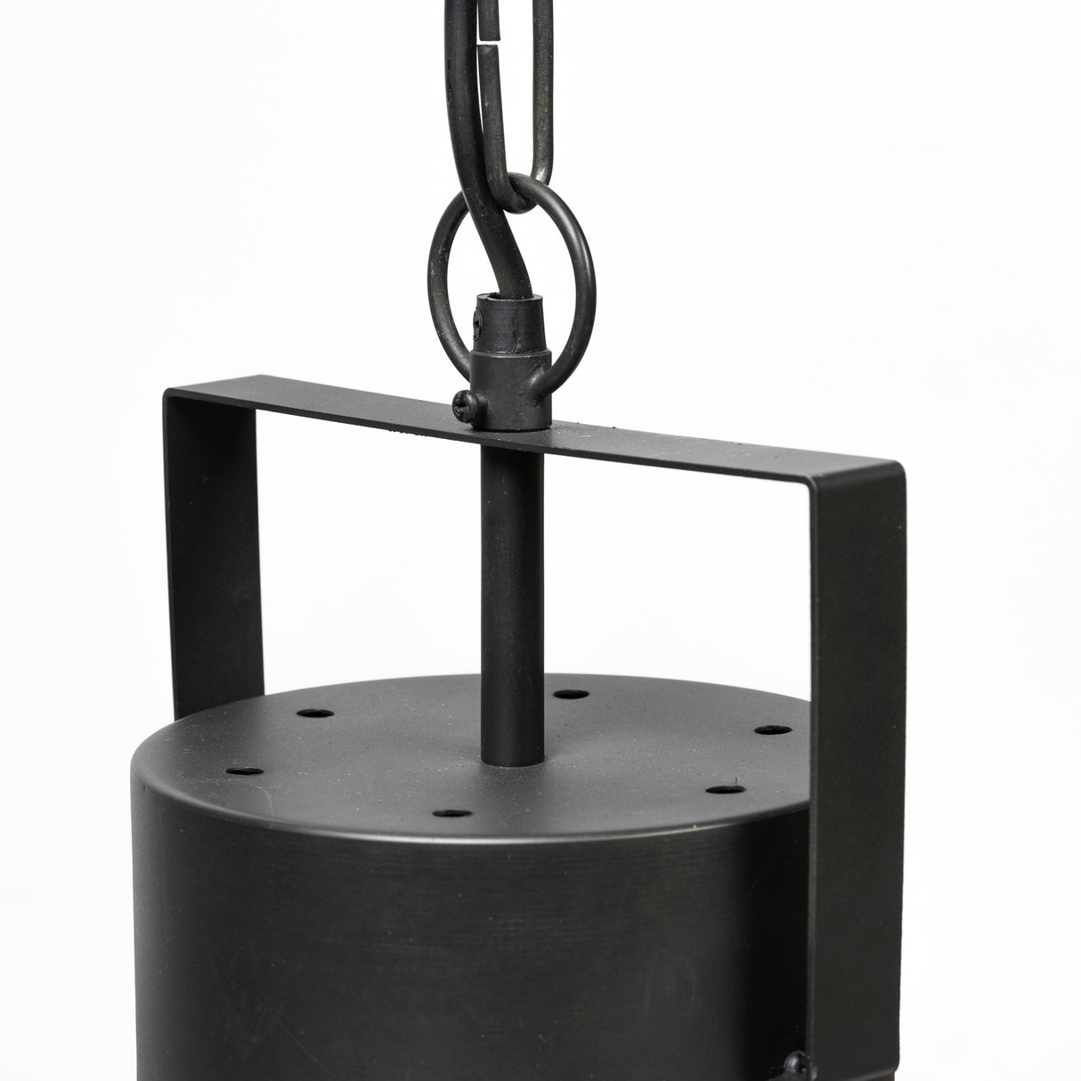Minerva Metallic Gray Hammered Detail Pendant Light by Mercana at Eve Furniture