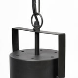 Minerva Metallic Gray Hammered Detail Pendant Light by Mercana at Eve Furniture