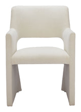 Minet Linen White Dining Chair by Zuomod at Eve Furniture