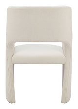 Minet Linen White Dining Chair by Zuomod at Eve Furniture