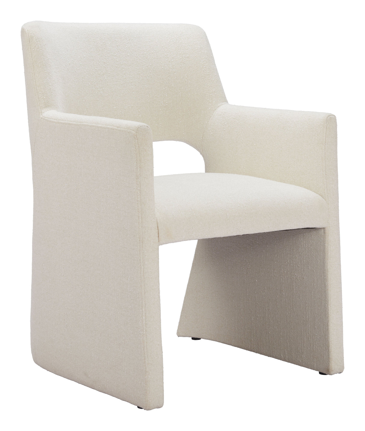 Minet Linen White Dining Chair by Zuomod at Eve Furniture