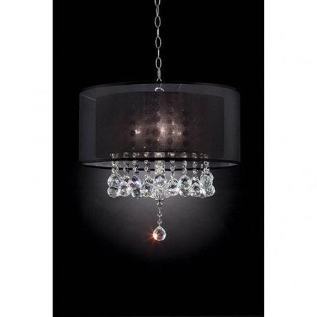 Minn Chrome Ceiling Lamp by Furniture of America at Eve Furniture