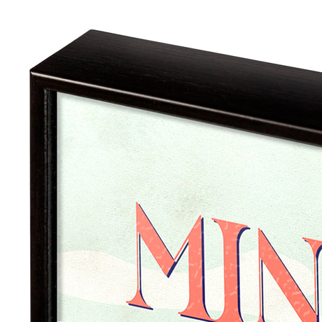 Minnesota Go USA (SM) by Mercana Studio a Hand Embellished Decograph Framed Art Print by Mercana at Eve Furniture