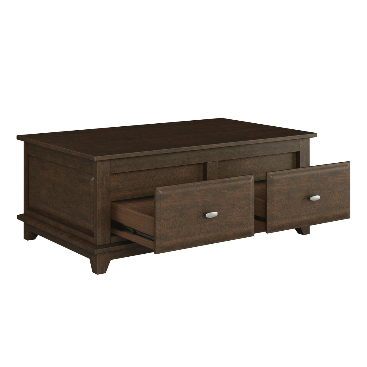 Minot Brown Cherry Lift Top Cocktail Table by Homelegance at Eve Furniture