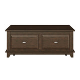 Minot Brown Cherry Lift Top Cocktail Table by Homelegance at Eve Furniture