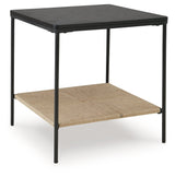 Minrich Black/Natural Accent Table