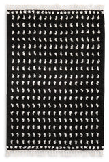 Minston Black/White 5' x 7' Rug