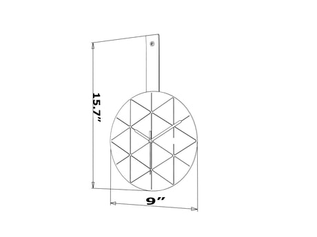 Minuet Wall Clock by Furnia at Eve Furniture