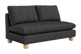 Minze Black Loveseat by Zuomod at Eve Furniture