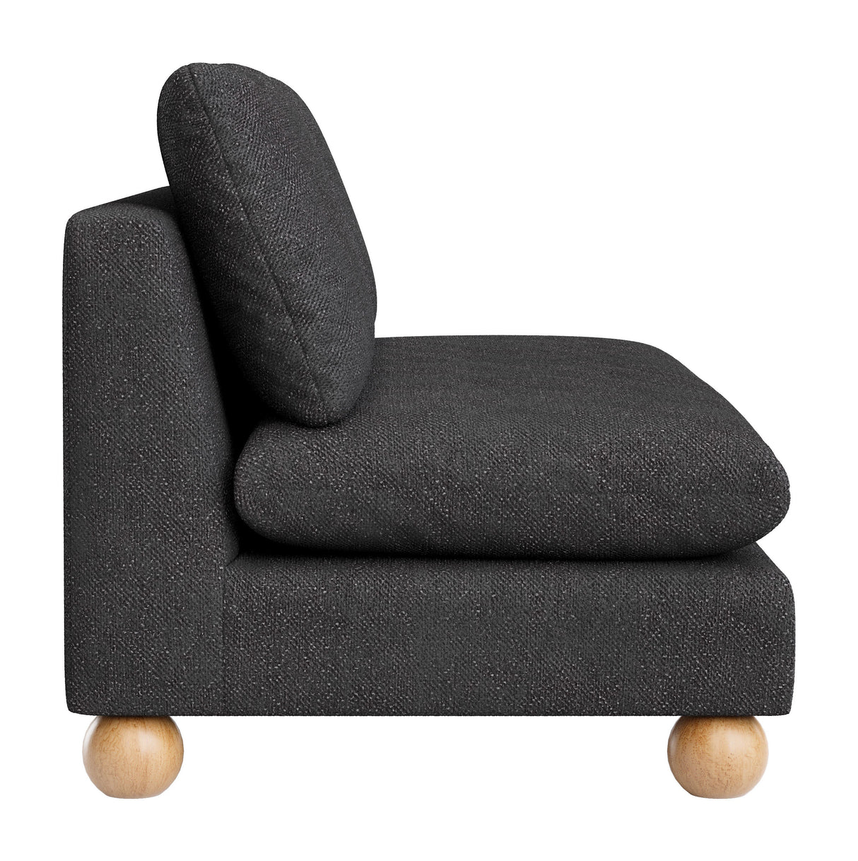 Minze Black Loveseat by Zuomod at Eve Furniture