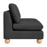 Minze Black Loveseat by Zuomod at Eve Furniture