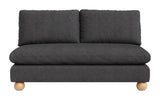 Minze Black Loveseat by Zuomod at Eve Furniture