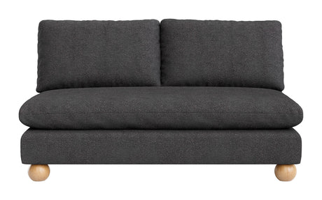 Minze Black Loveseat by Zuomod at Eve Furniture