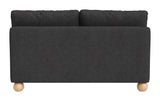 Minze Black Loveseat by Zuomod at Eve Furniture