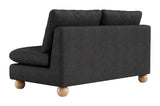 Minze Black Loveseat by Zuomod at Eve Furniture