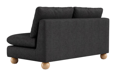 Minze Black Loveseat by Zuomod at Eve Furniture