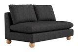Minze Black Loveseat by Zuomod at Eve Furniture