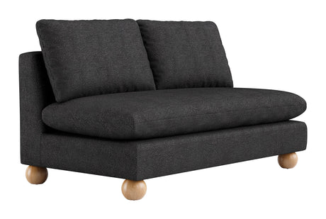 Minze Black Loveseat by Zuomod at Eve Furniture