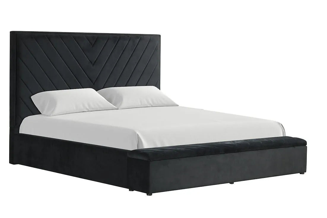 Mio Black Queen Platform Bed by New Era Innovations at Eve Furniture