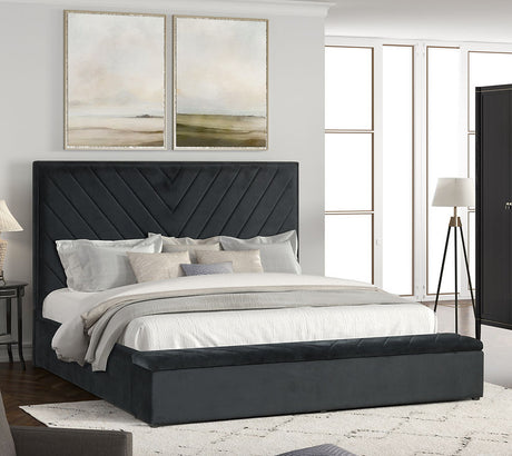 Mio Black Queen Platform Bed by New Era Innovations at Eve Furniture
