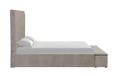 Mio Velvet Grey Queen Bed by New Era Innovations at Eve Furniture