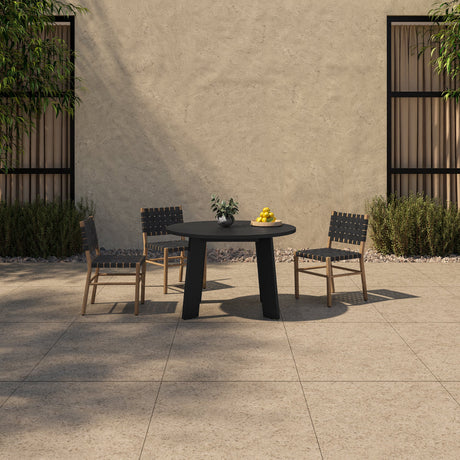 Mira Black Outdoor Dining Chair by MOES at Eve Furniture