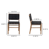 Mira Black Outdoor Dining Chair by MOES at Eve Furniture