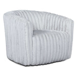 Mira Light Grey Soft Plush Fabric Swivel Chair by Ashcroft Furniture at Eve Furniture