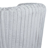 Mira Light Grey Soft Plush Fabric Swivel Chair by Ashcroft Furniture at Eve Furniture