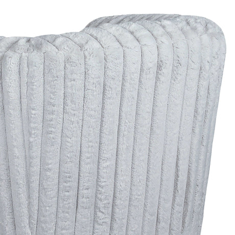 Mira Light Grey Soft Plush Fabric Swivel Chair by Ashcroft Furniture at Eve Furniture