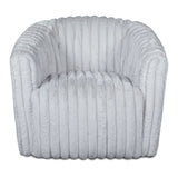 Mira Light Grey Velvet  Swivel Chair