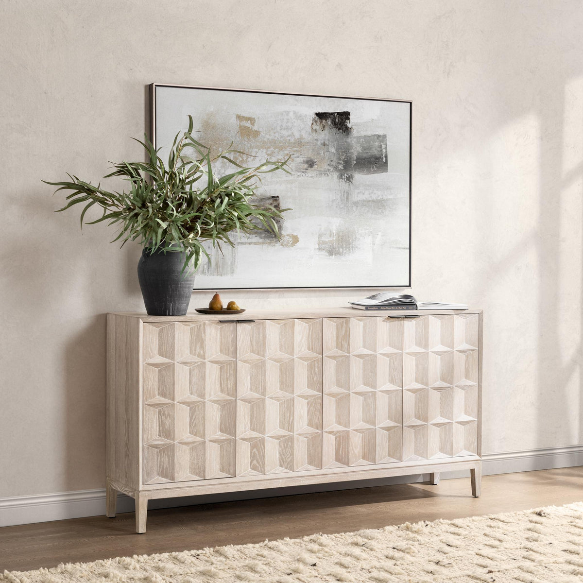 Mira Oak Wood Cabinet by Classic Home at Eve Furniture