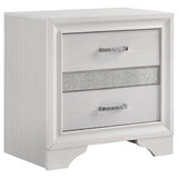 Miranda White 4-Piece Eastern King Platform Storage Bedroom Set by Coaster at Eve Furniture
