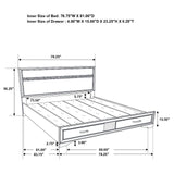 Miranda Black 4-Piece Eastern King Platform Storage Bedroom Set by Coaster at Eve Furniture