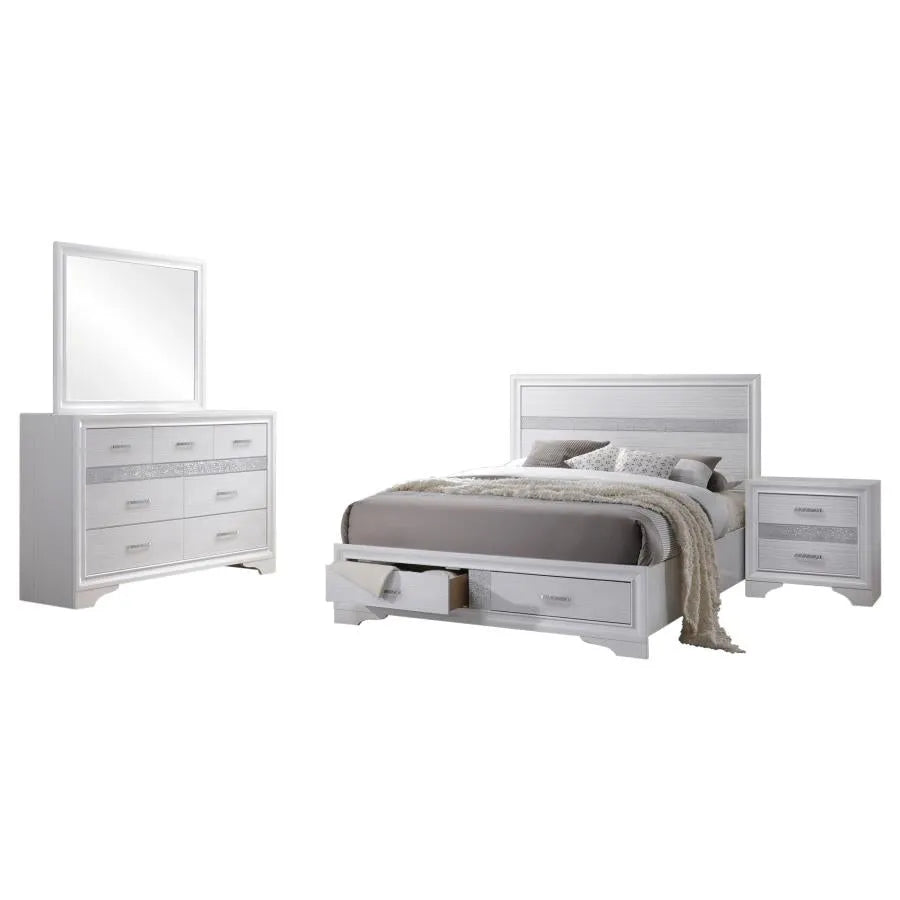 Miranda 4-Piece Queen Platform Storage Bedroom Set by Coaster at Eve Furniture