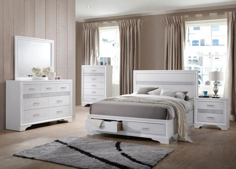 Miranda 4-Piece Queen Platform Storage Bedroom Set by Coaster at Eve Furniture